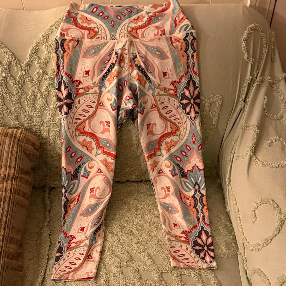Evolution and Creation Multicolor Patterned Leggings